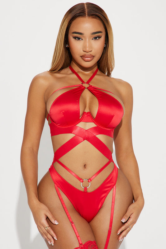 Bad For You Elastic Strappy 2 Piece Set